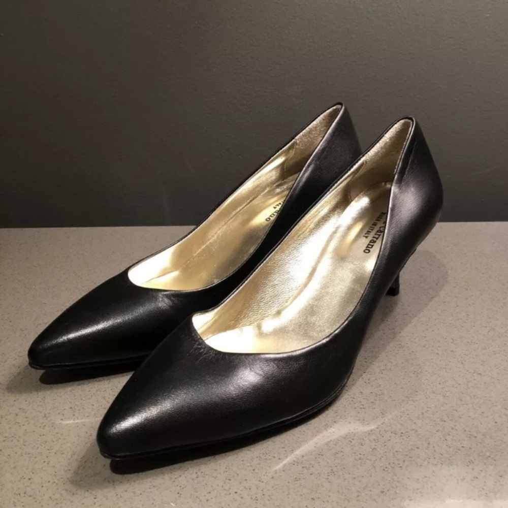 New (NWOB) Andrea Carrano Kitten Heel Pump Size 38 EU